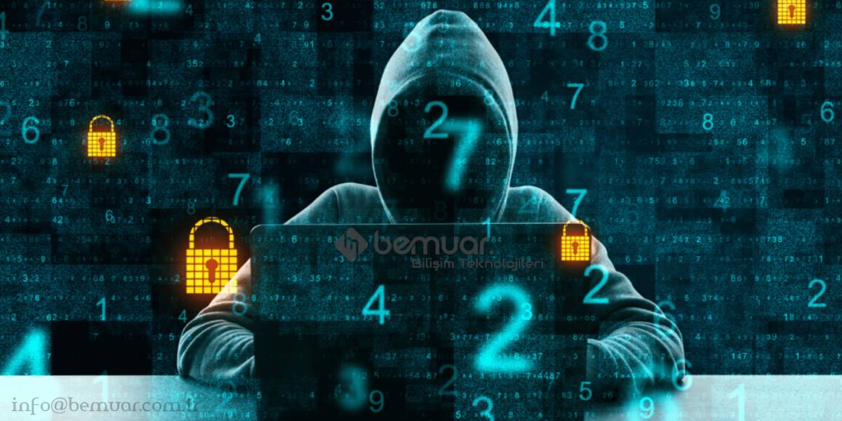 Karanlıkta bilgisayar başında hacker Siber saldırılara karşı firewall koruma sistemi